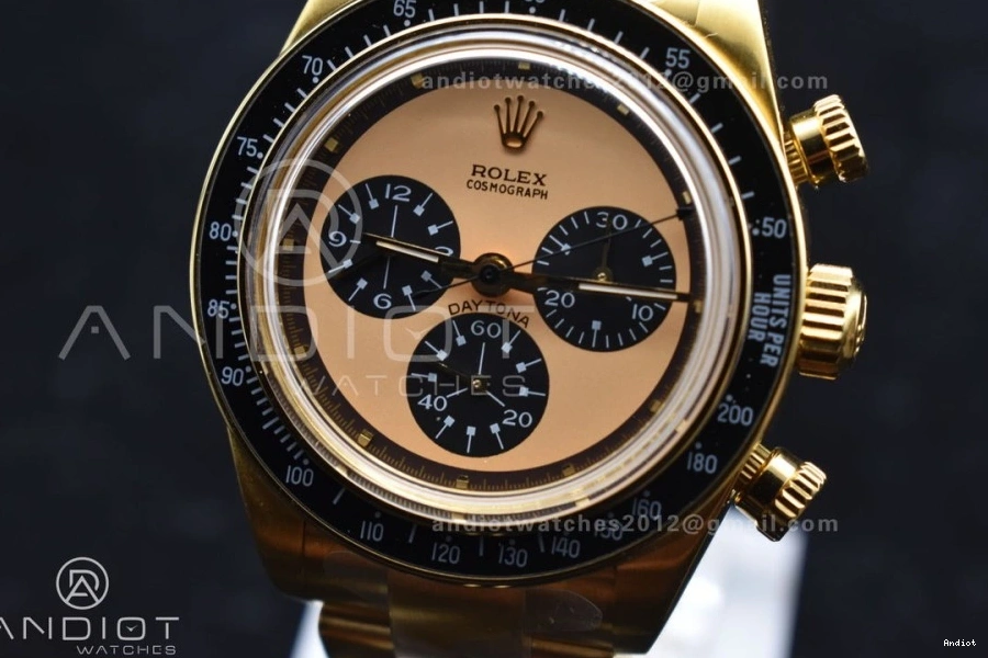 Edition on Bracelet YG YG Dial A7750 Daytona Black ADGF Best YG 0215